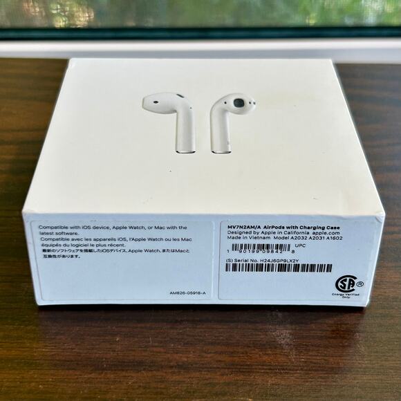 Apple AirPods Box Only with Inserts – Empty Packaging & Manuals - Picture 1 of 9